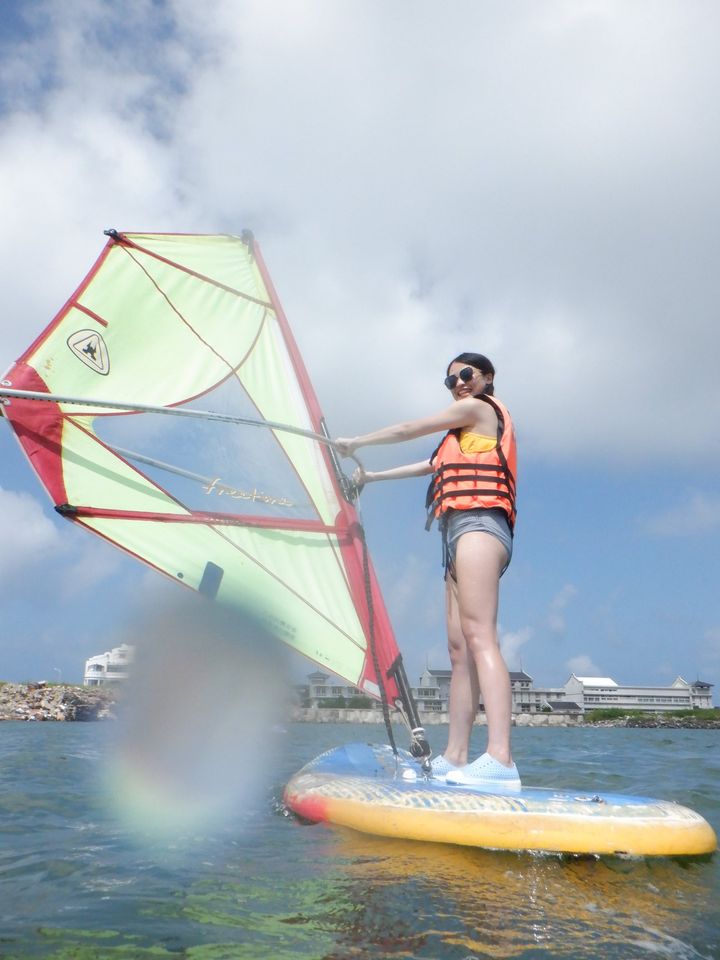 澎湖旅遊-井垵三合一(獨木舟，滑水，風帆)